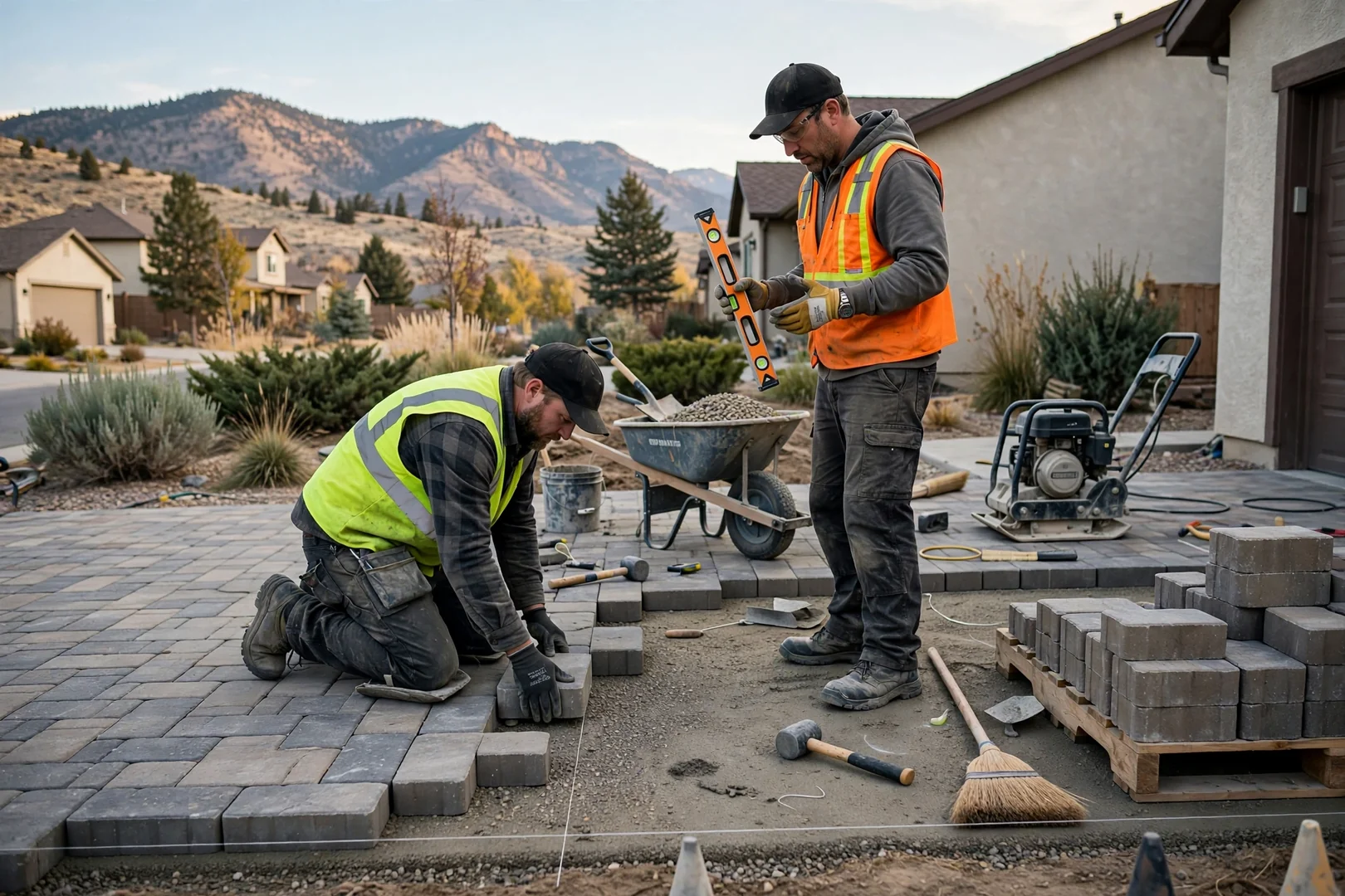 Service area map of South Jordan, UT and nearby communities for paver installation